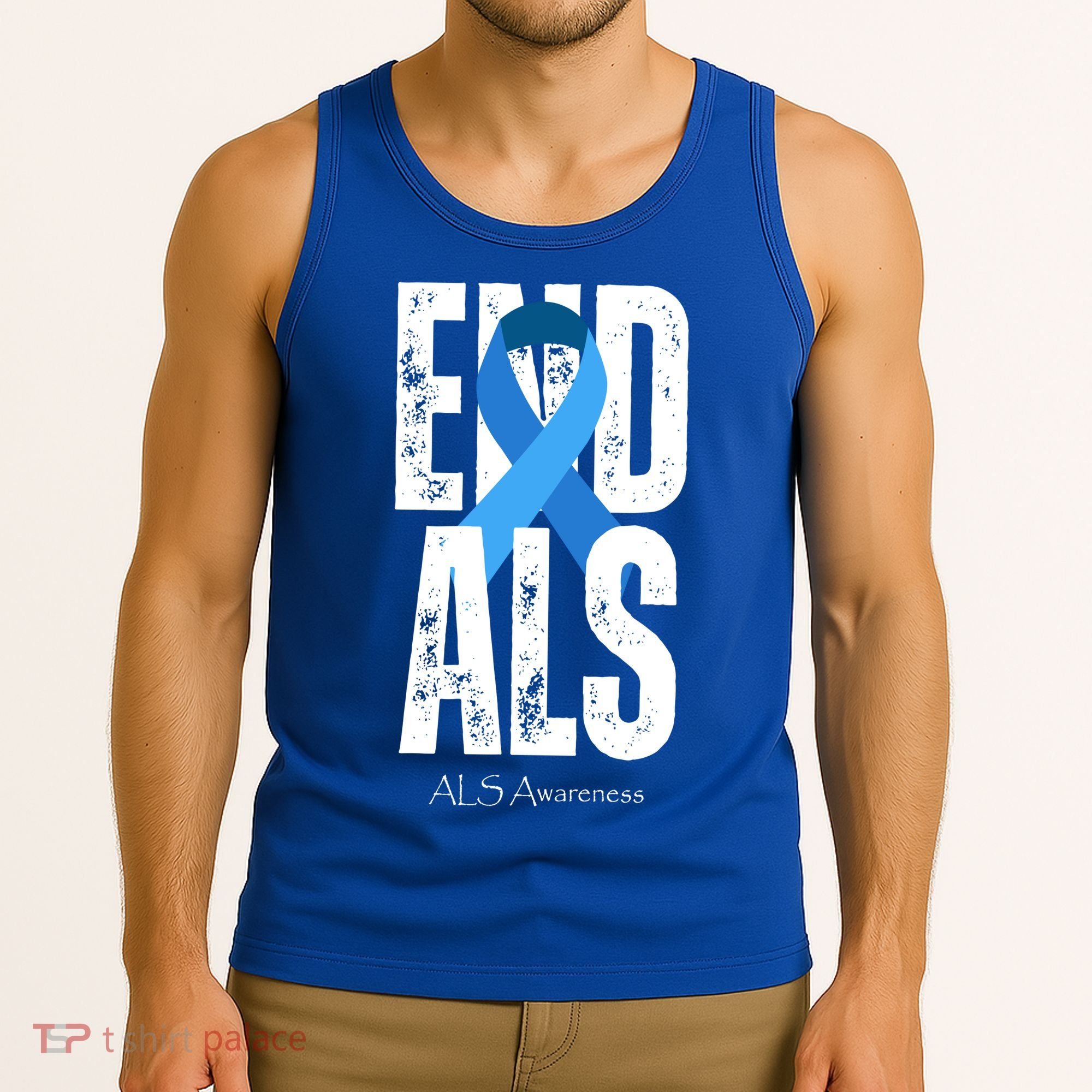 End Als Awareness Month Ribbon Tank Top