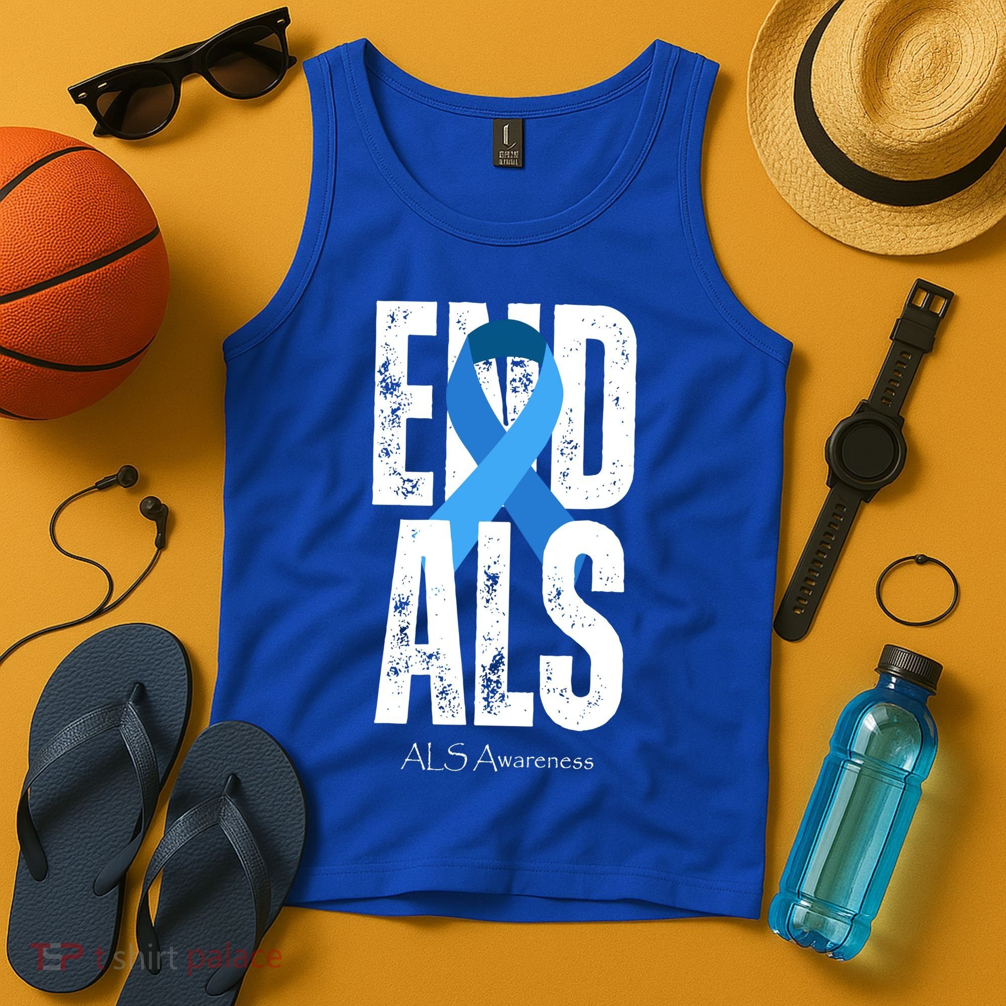 End Als Awareness Month Ribbon Tank Top