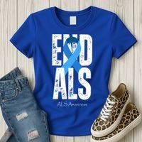 End Als Awareness Month Ribbon Women's T-Shirt thumb 3