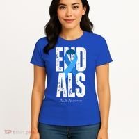 End Als Awareness Month Ribbon Women's T-Shirt thumb 4