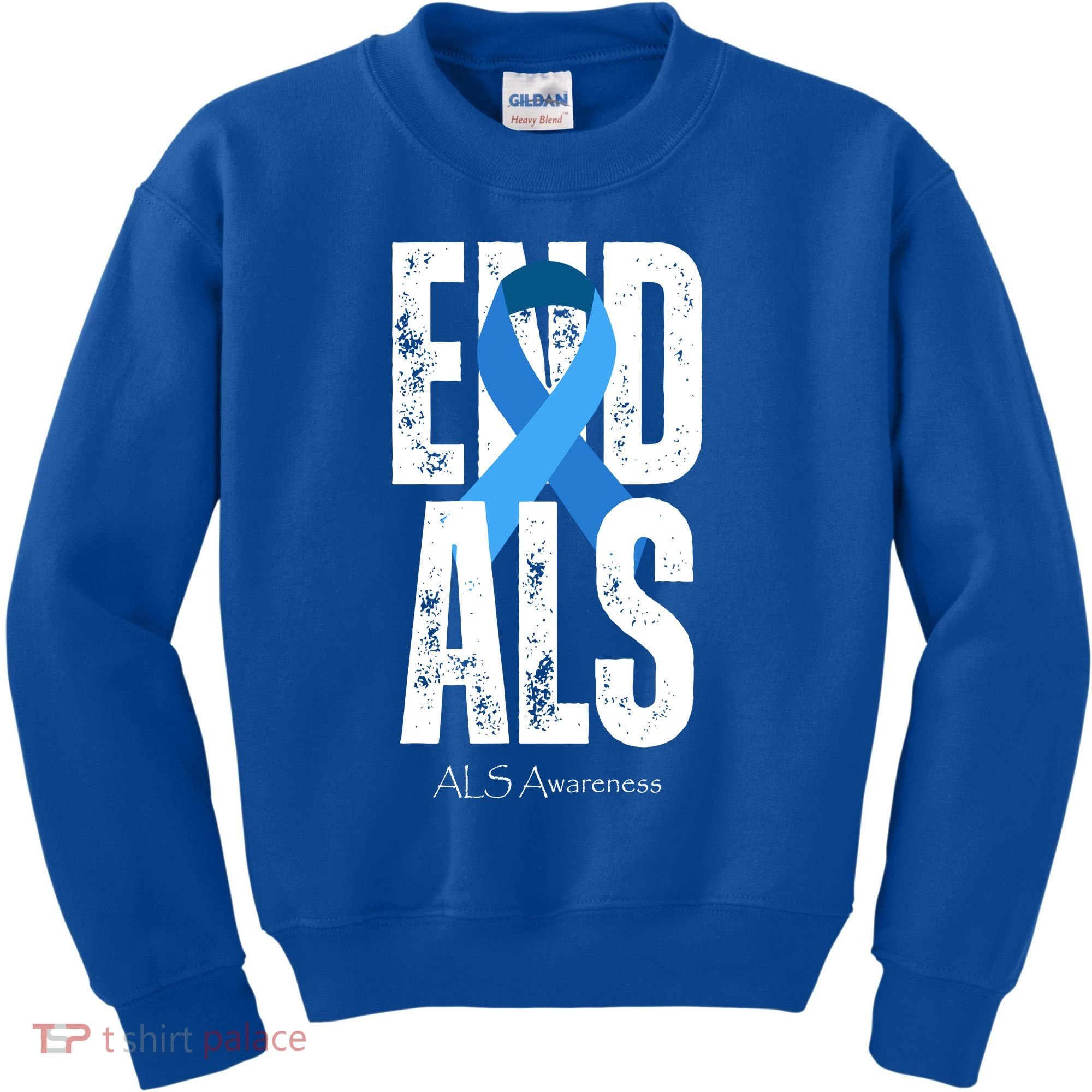 End Als Awareness Month Ribbon Kids Sweatshirt