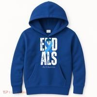 End Als Awareness Month Ribbon Kids Hoodie thumb 0