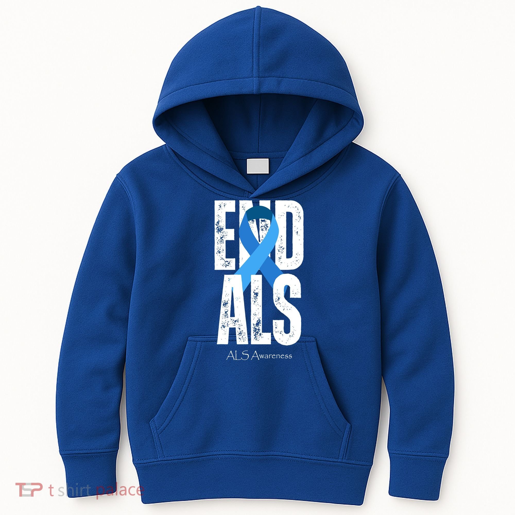 End Als Awareness Month Ribbon Kids Hoodie