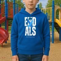 End Als Awareness Month Ribbon Kids Hoodie thumb 2