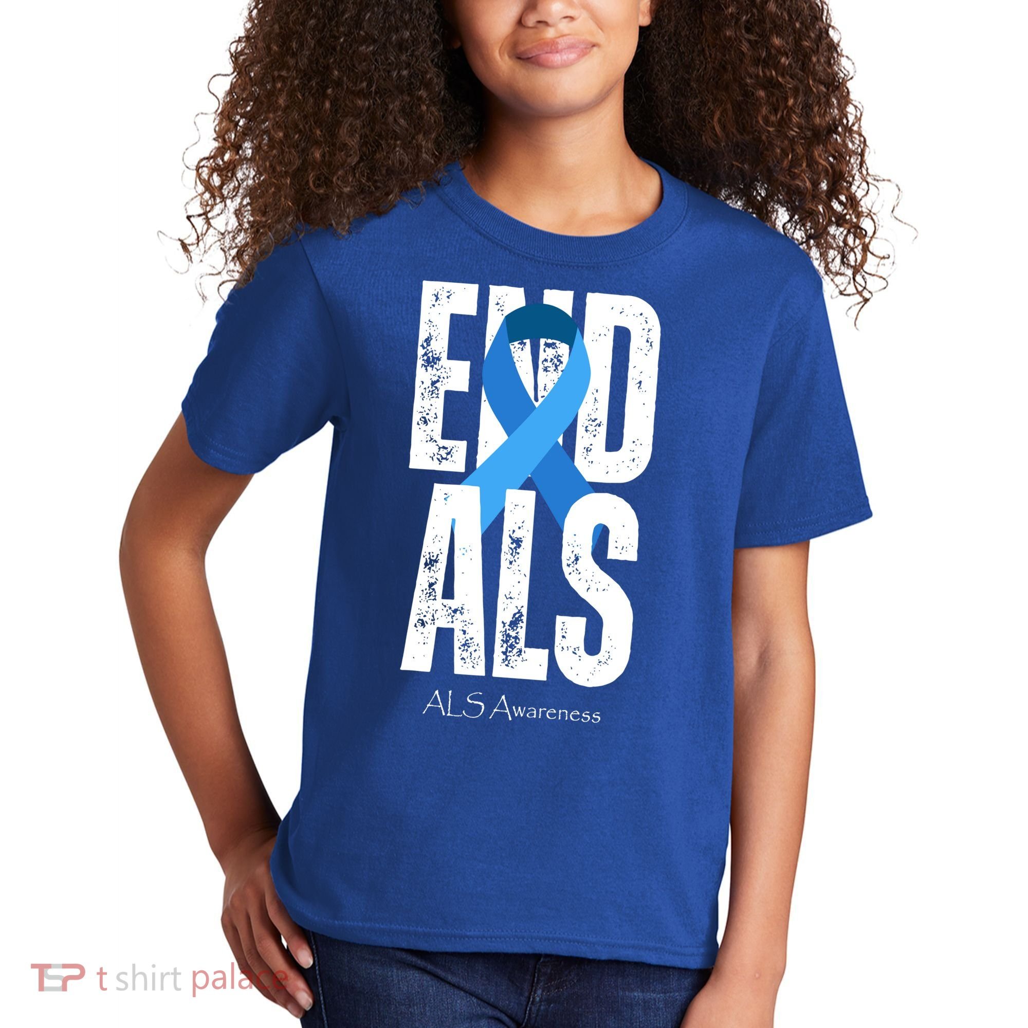 End Als Awareness Month Ribbon Kids T-Shirt