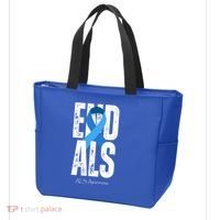 End Als Awareness Month Ribbon Tote Bag thumb 3