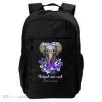Elephant AlzheimerS Awareness Purple Ribbon Backpack thumb 0