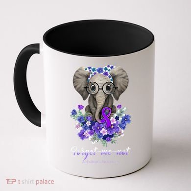 Elephant AlzheimerS Awareness Purple Ribbon Coffee Mug