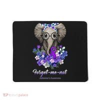 Elephant AlzheimerS Awareness Purple Ribbon Mousepad thumb 0