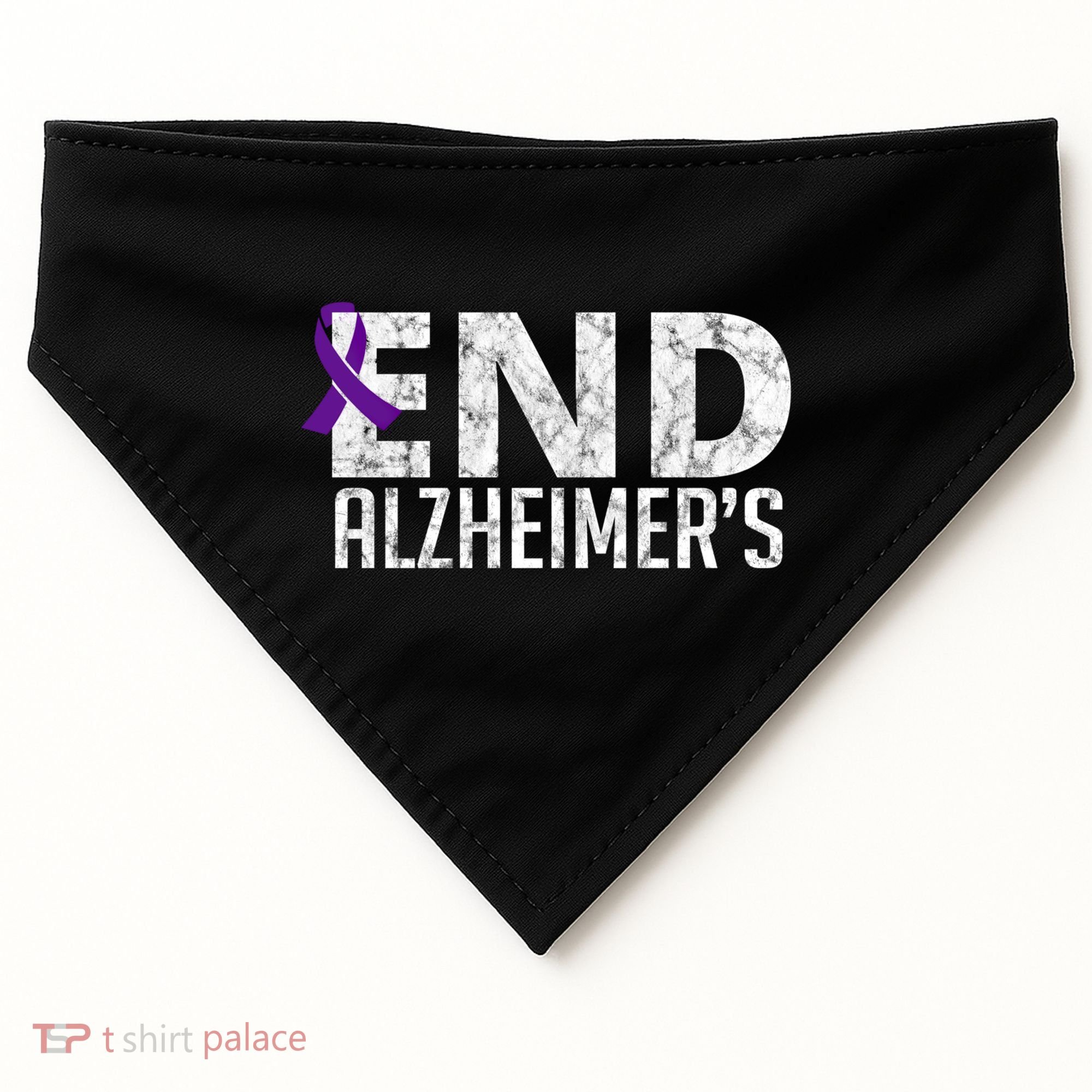 End Alzheimer's Awareness Month Gift USA-Made Doggie Bandana