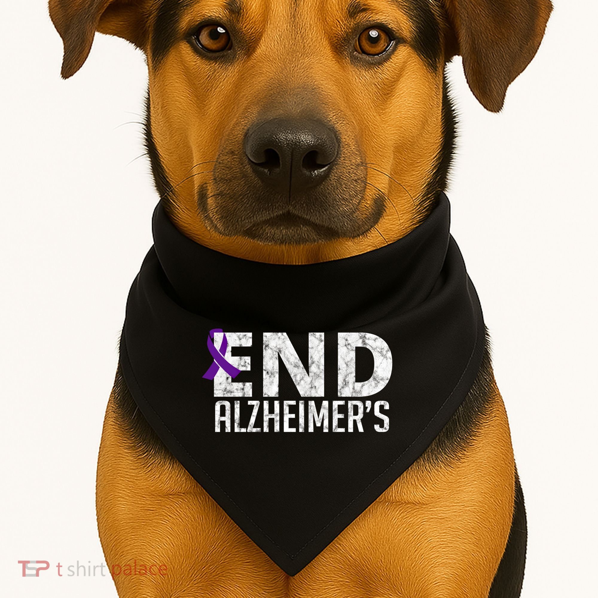 End Alzheimer's Awareness Month Gift USA-Made Doggie Bandana