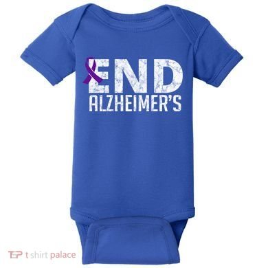 End Alzheimer's Awareness Month Gift Baby Bodysuit