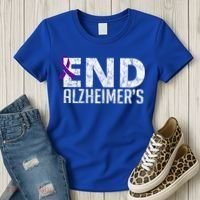 End Alzheimer's Awareness Month Gift Women's T-Shirt thumb 3