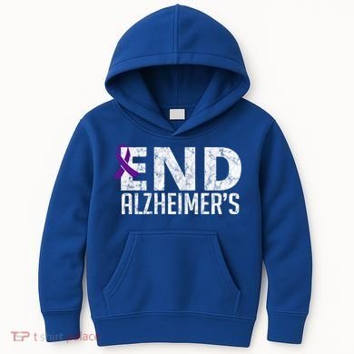 End Alzheimer's Awareness Month Gift Kids Hoodie