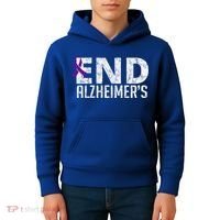 End Alzheimer's Awareness Month Gift Kids Hoodie thumb 4