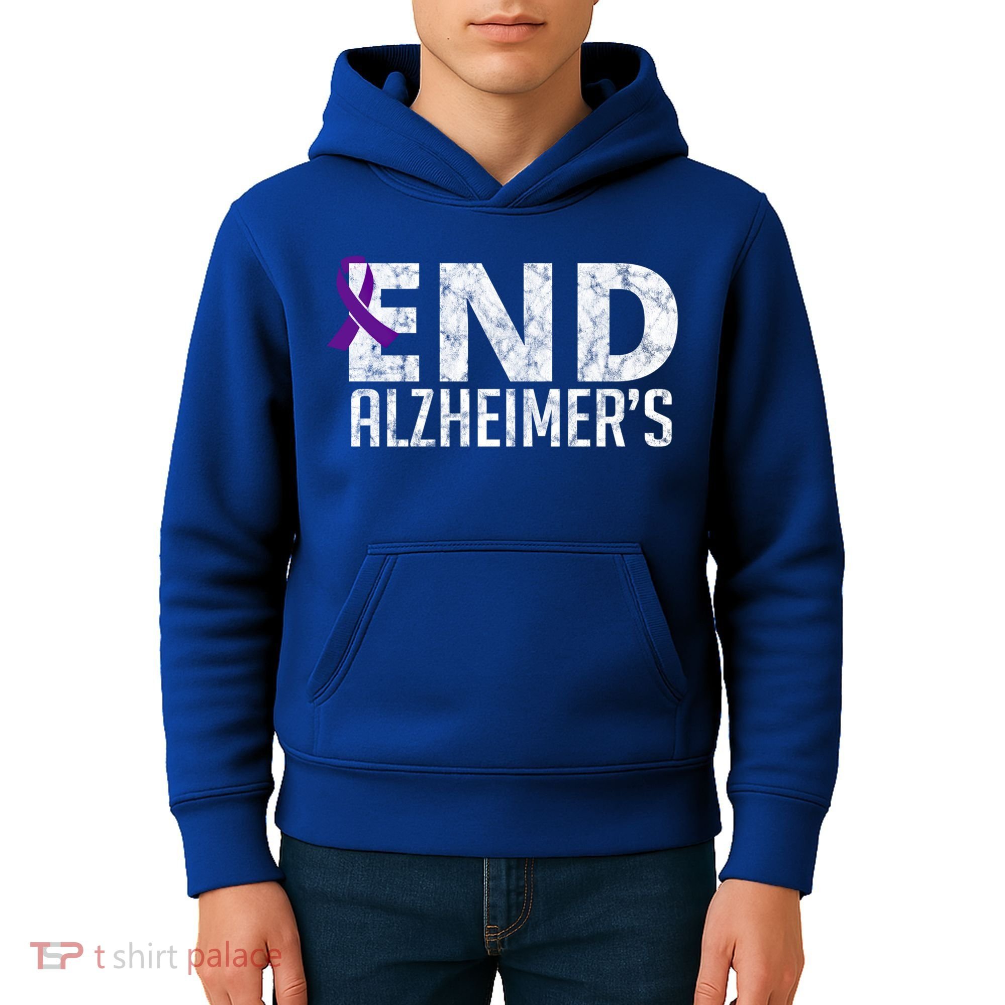 End Alzheimer's Awareness Month Gift Kids Hoodie