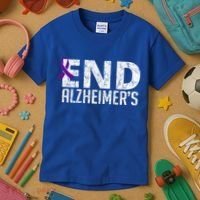 End Alzheimer's Awareness Month Gift Kids T-Shirt thumb 3