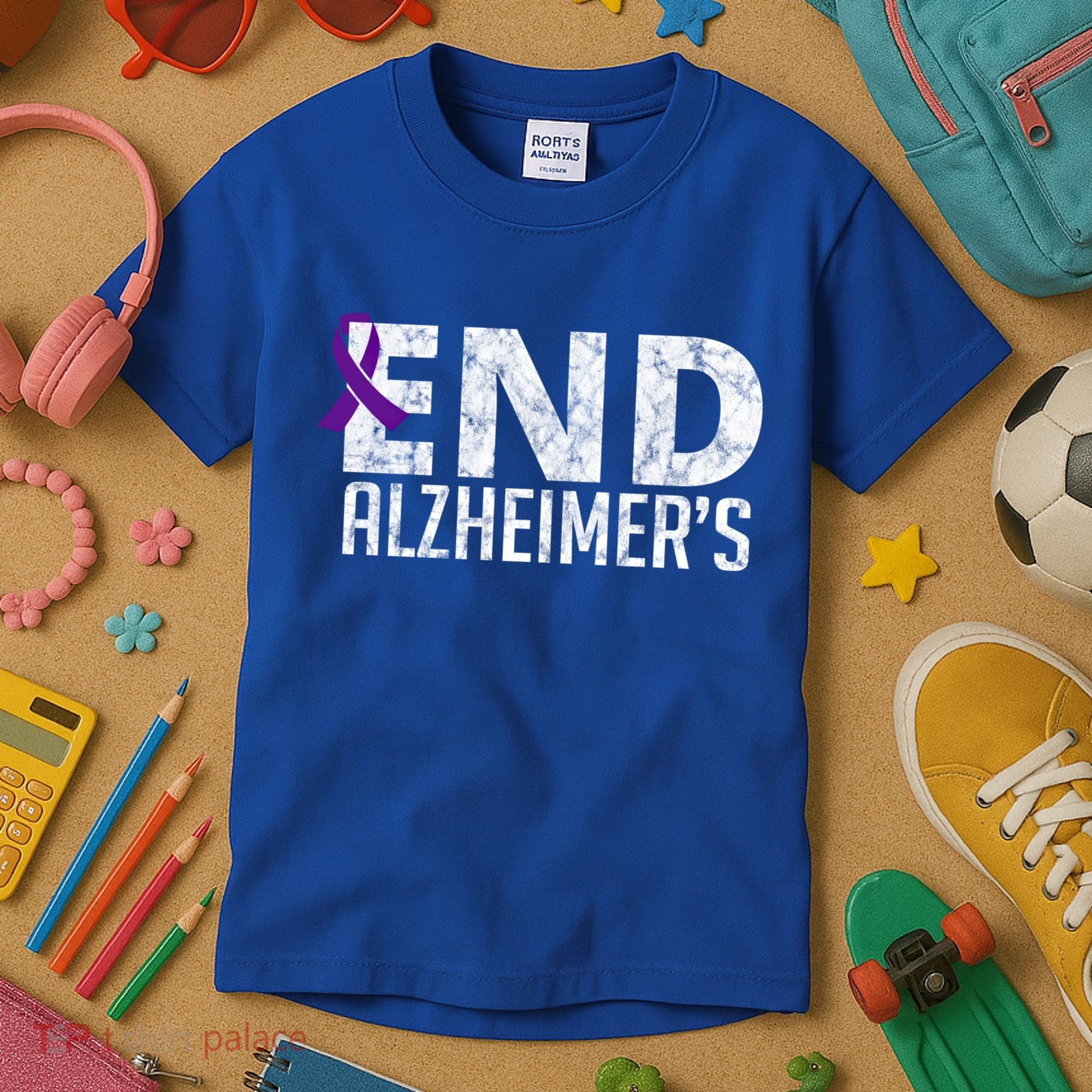 End Alzheimer's Awareness Month Gift Kids T-Shirt