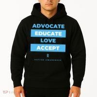 Educate Autism Awareness Hoodie thumb 2