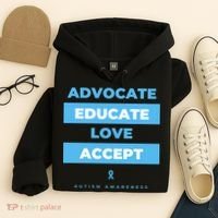 Educate Autism Awareness Hoodie thumb 4