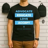 Educate Autism Awareness T-Shirt thumb 6