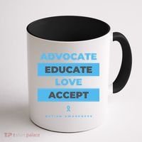 Educate Autism Awareness Coffee Mug thumb 1