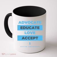 Educate Autism Awareness Coffee Mug thumb 0