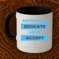 Educate Autism Awareness Coffee Mug thumb 2