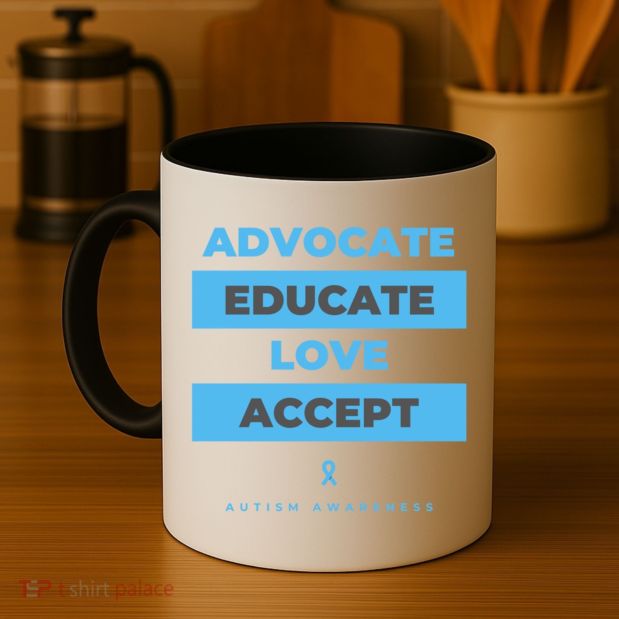 Educate Autism Awareness Coffee Mug
