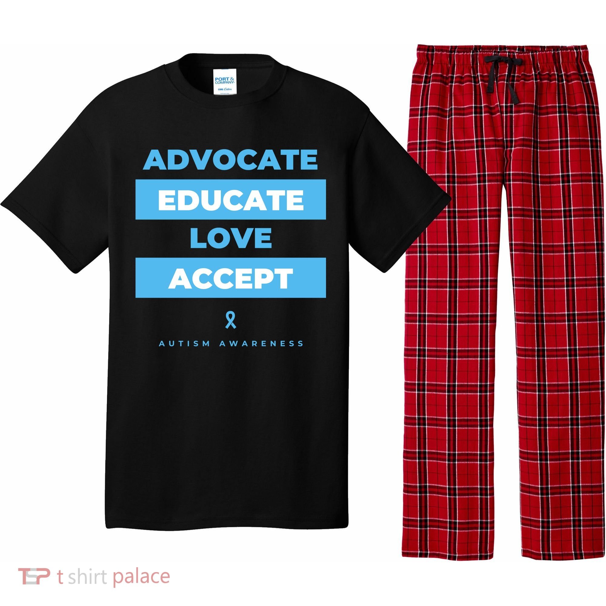 Educate Autism Awareness Pajama Set