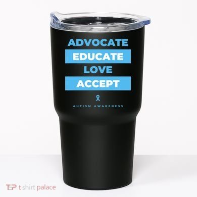 Educate Autism Awareness Tumbler