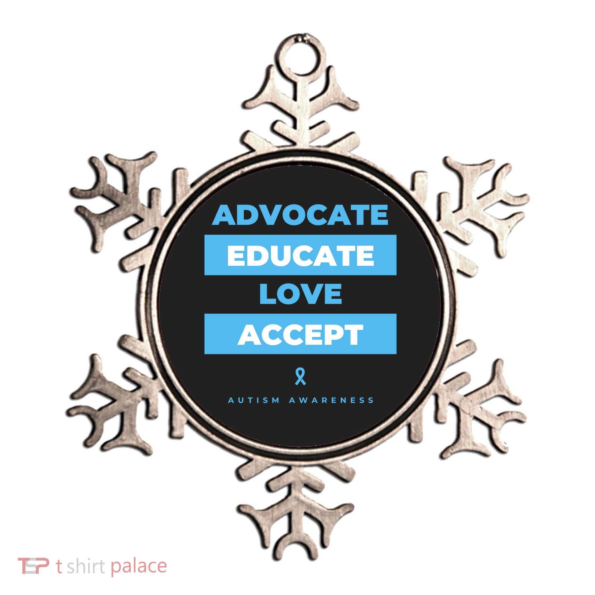 Educate Autism Awareness Ornament