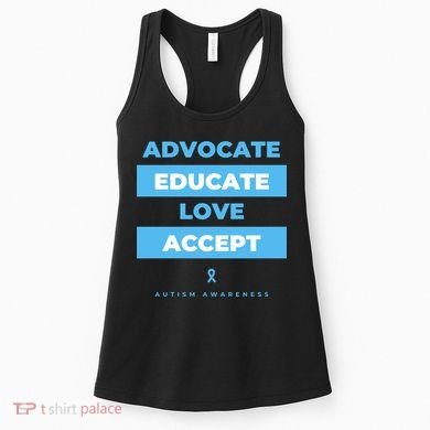 Educate Autism Awareness Women's Tank Top