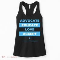 Educate Autism Awareness Women's Tank Top thumb 0