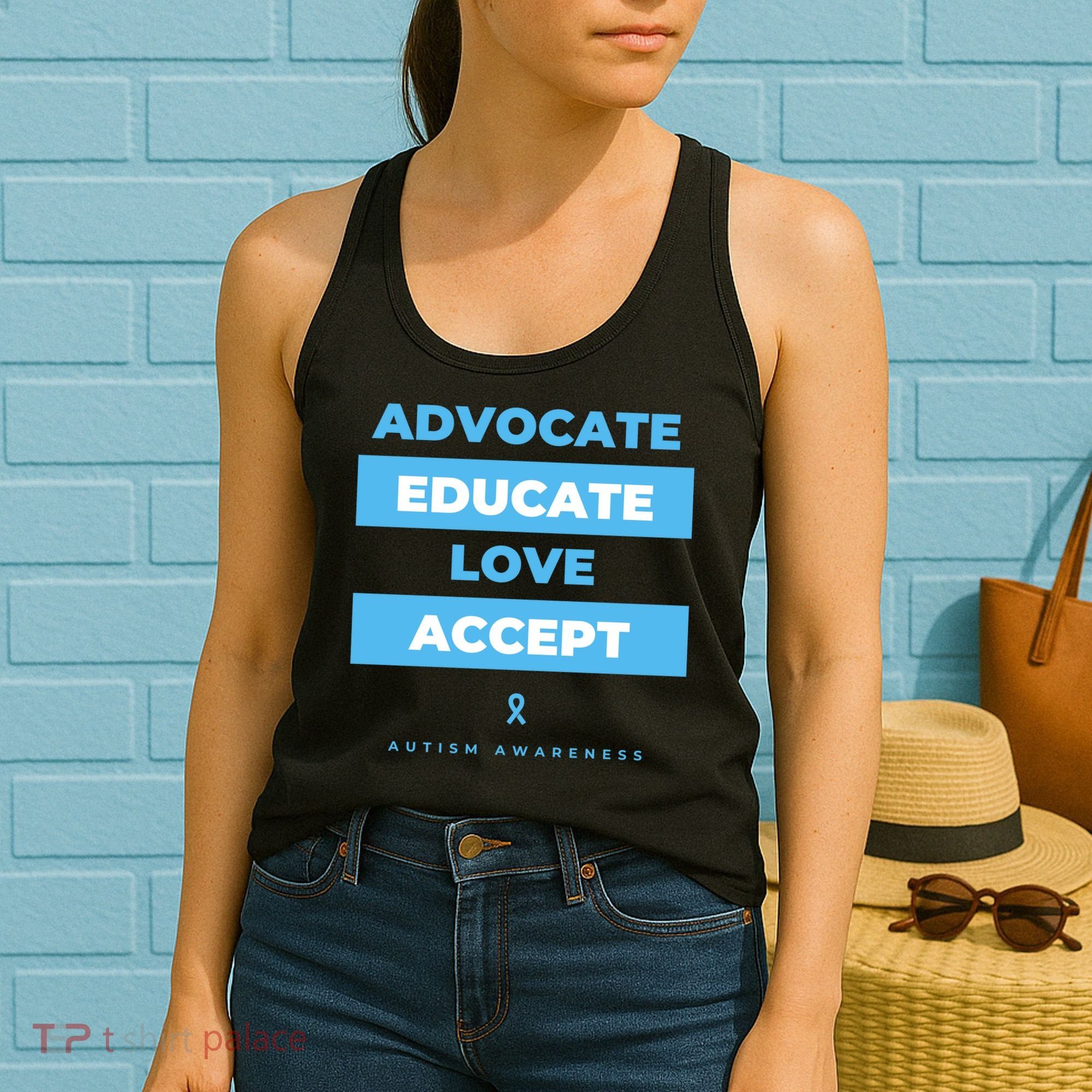 Educate Autism Awareness Women's Tank Top