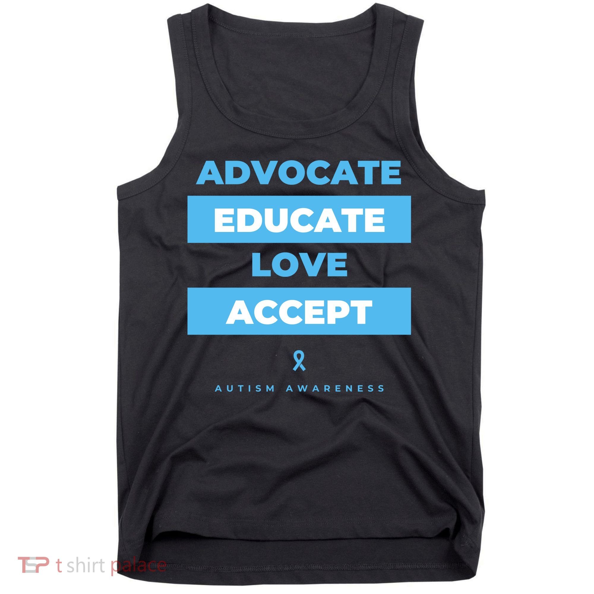 Educate Autism Awareness Tank Top