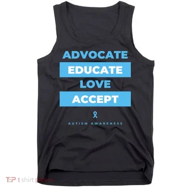 Educate Autism Awareness Tank Top