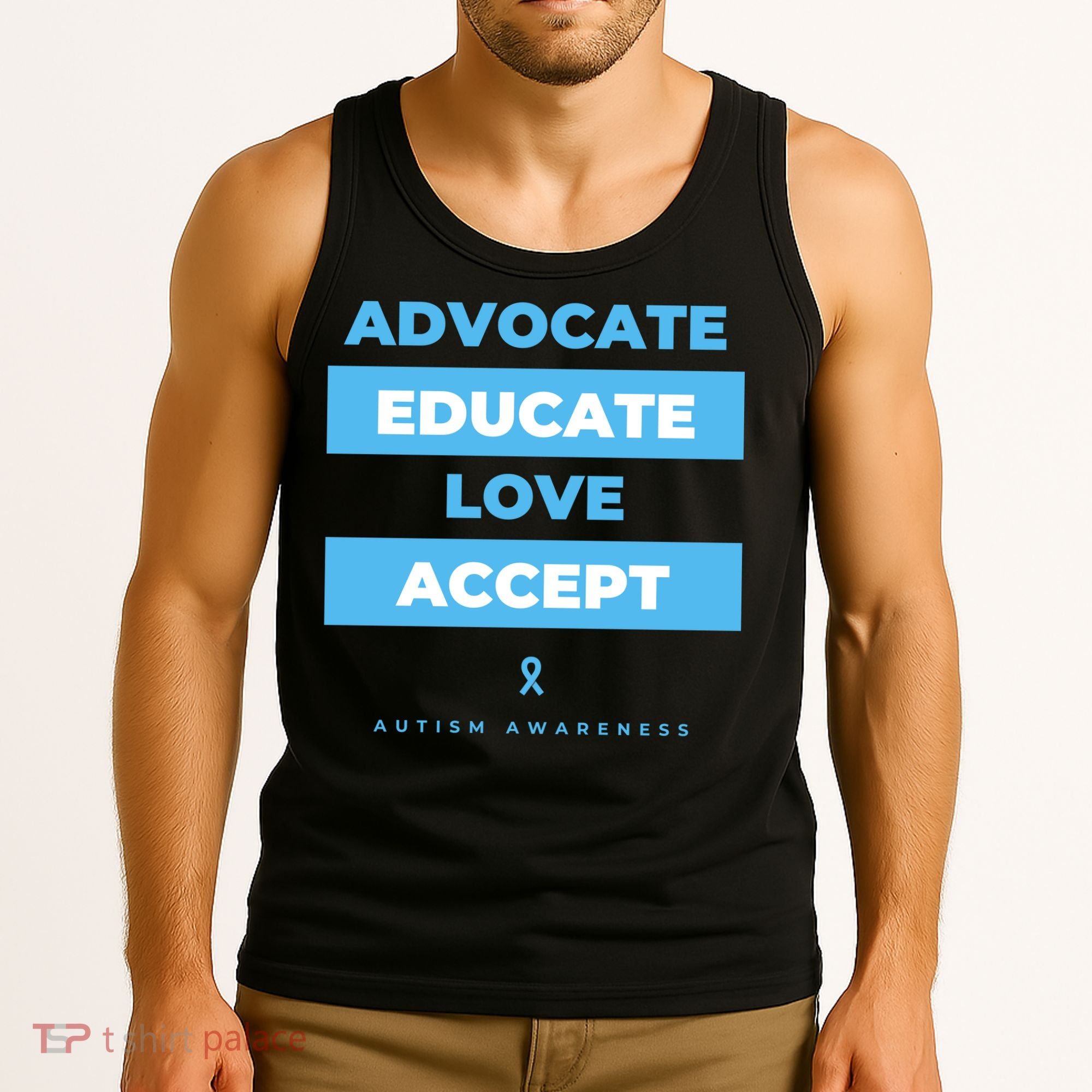 Educate Autism Awareness Tank Top
