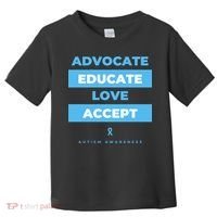Educate Autism Awareness Toddler T-Shirt thumb 0
