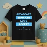 Educate Autism Awareness Toddler T-Shirt thumb 3