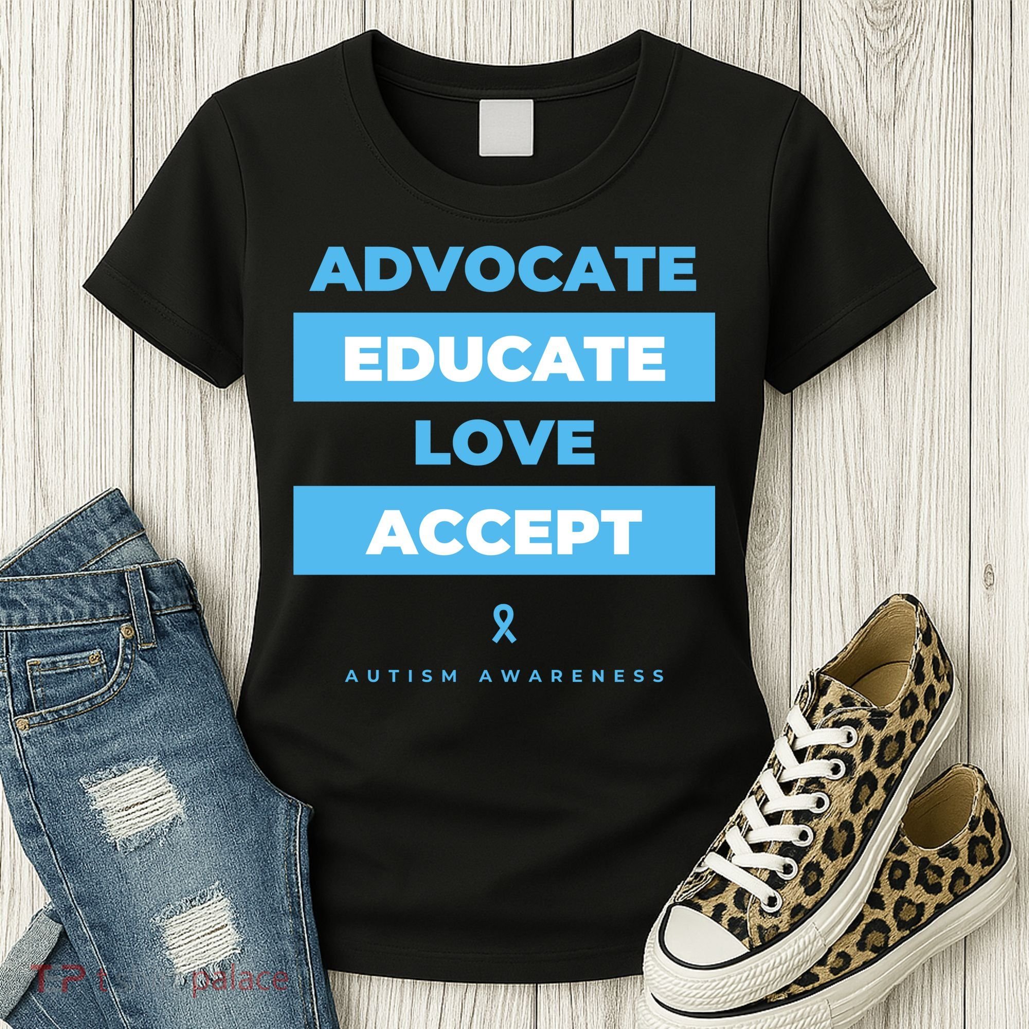 Educate Autism Awareness Women's T-Shirt