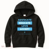 Educate Autism Awareness Kids Hoodie thumb 0