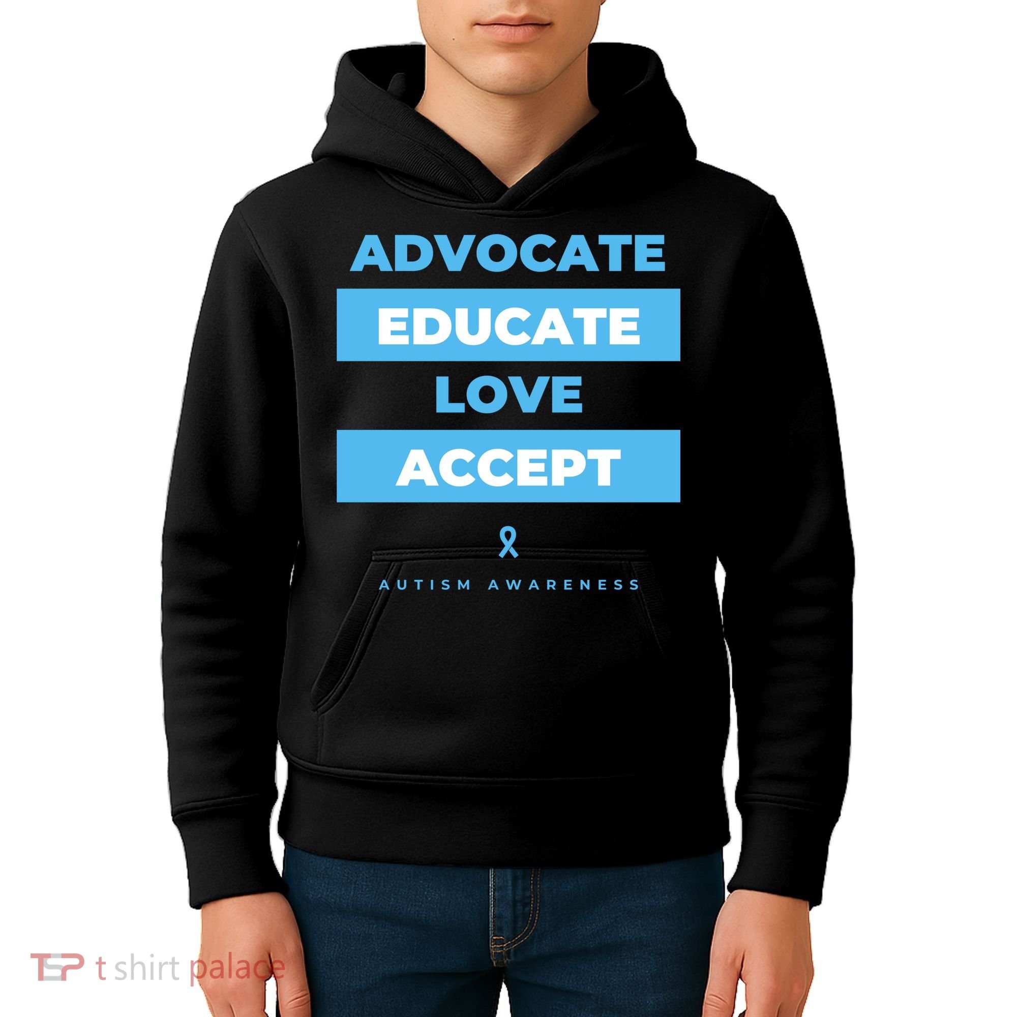 Educate Autism Awareness Kids Hoodie