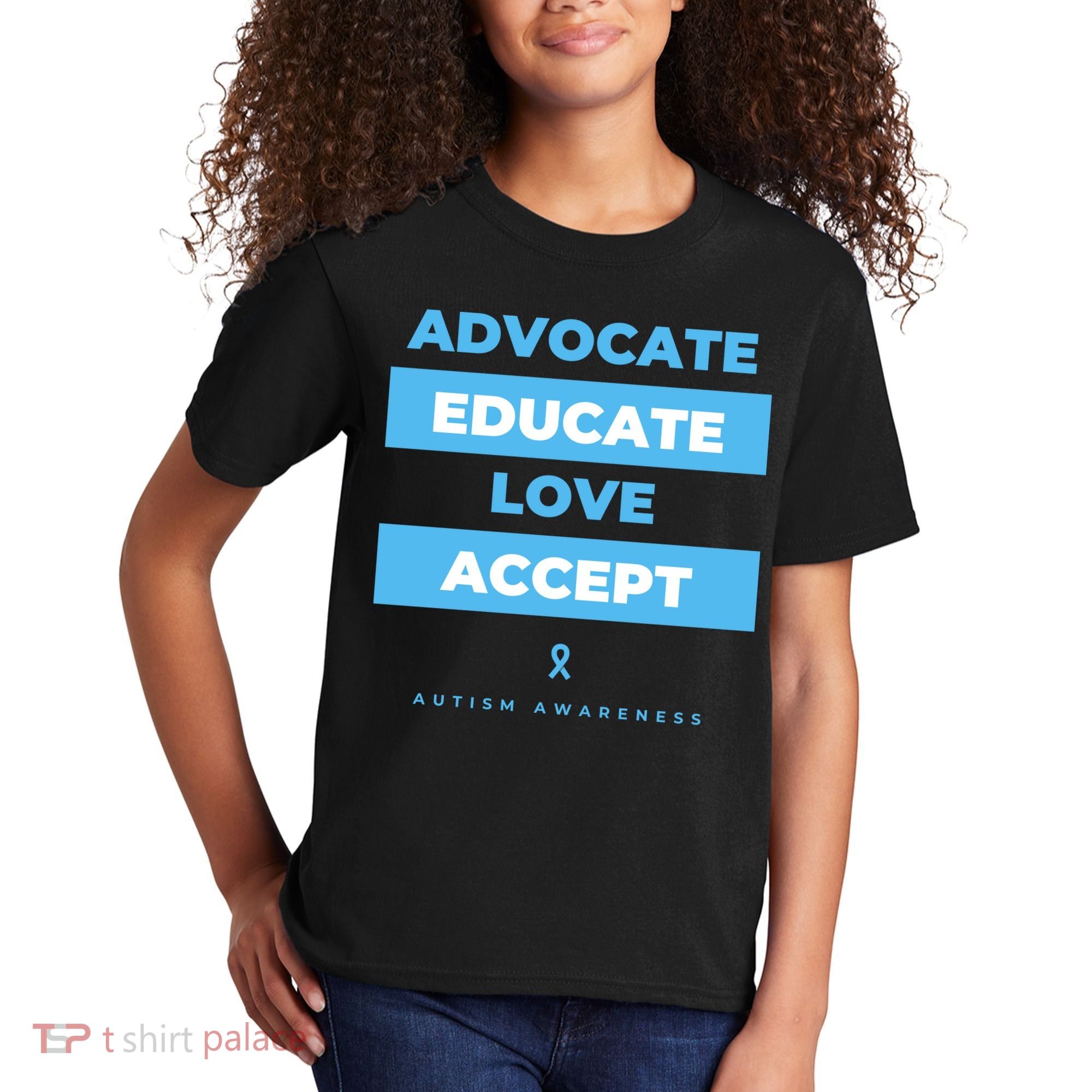 Educate Autism Awareness Kids T-Shirt