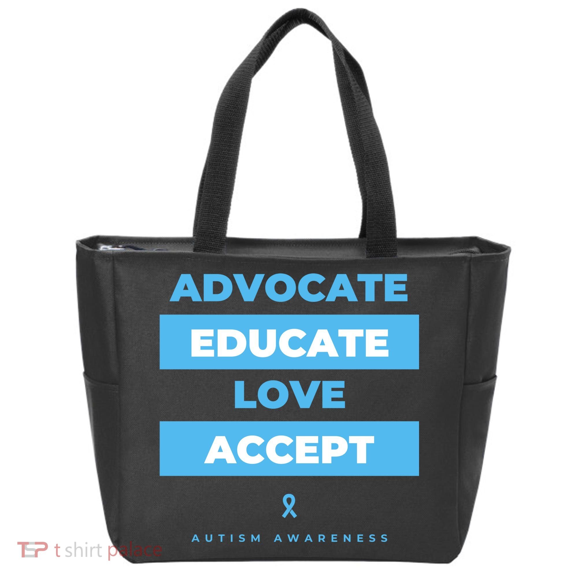 Educate Autism Awareness Tote Bag