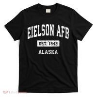 Eielson Afb Alaska Ak Vintage Sports Established T-Shirt thumb 0