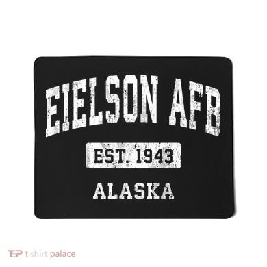 Eielson Afb Alaska Ak Vintage Sports Established Mousepad