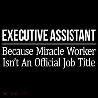 Executive Assistant Because Miracle Worker Isn't Job Title Gift Women's Hoodie thumb 2