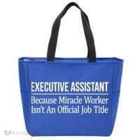 Executive Assistant Because Miracle Worker Isn't Job Title Gift Tote Bag thumb 0