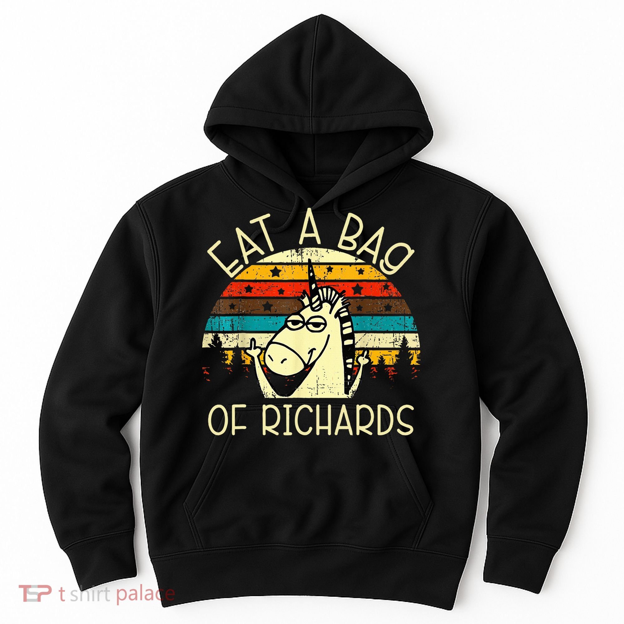 Eat A Bag Of Richards Funny Joke Meme Humor Name Unicorn Hoodie